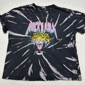 Urban Outfitters Zitter Tiger Rock & Roll Graphic Tee Women’s Size L